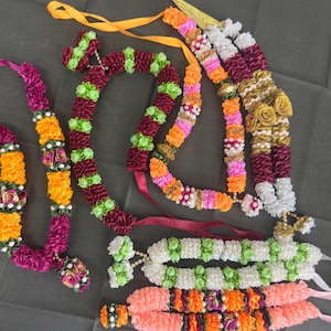 13&#39;&#39; Artificial Haar Mala for God Statues, Idols & Photo Frames – Floral Garland for Mandir, Pooja, Festival Gift, Traditional Decor Varmala
