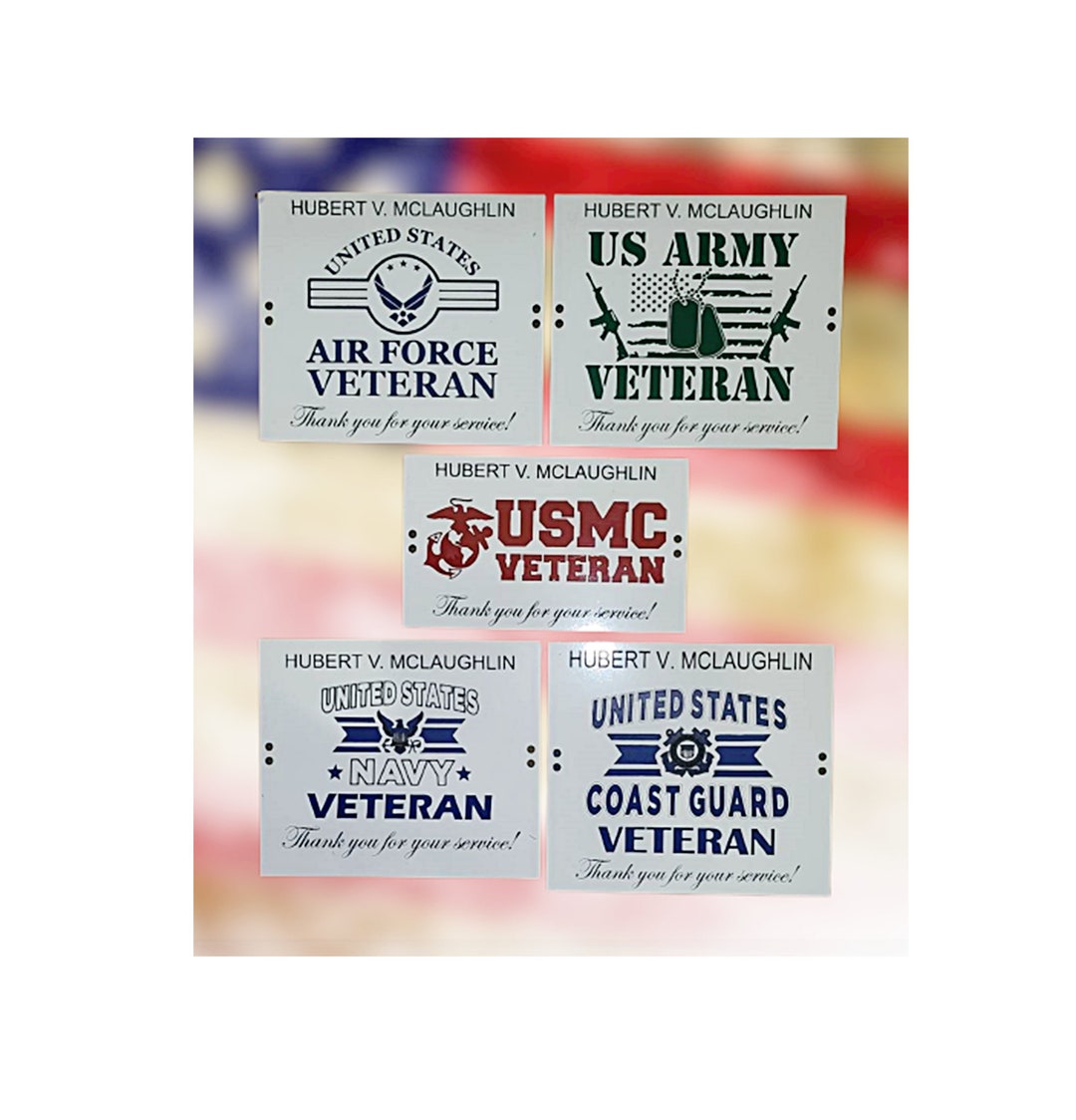 Customized Military Veteran Sign Navy Marines Air Force Army - Etsy