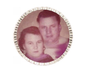 Groom's 1-sided Silver Wedding Memorial Commemorative Pocket Coin - FREE SHIPPING
