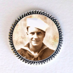 Military or Groom&#39;s 2-sided Silver Wedding Memorial Commemorative Pocket Coin - FREE SHIPPING