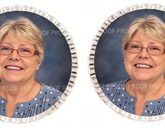 RESERVED FOR DANIELLE - 2 Wedding Vest Lapel Pins Silver Memory Memorial Photo Pin - Free Shipping
