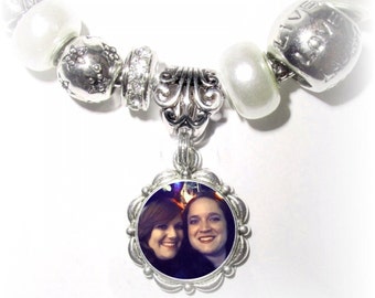 Charms Photos 4 (Buy 3 Get the 4th Free) Tibetan Silver Metal 4.5mm Hole Buy 3 Get the 4th Free - Free Shipping
