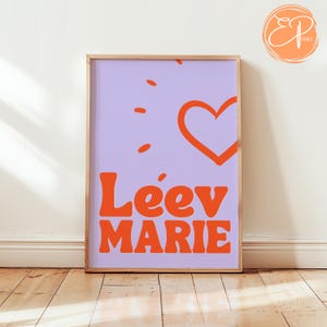 ポスター: Leev Marie – ケルン カーニバル ポスター、カスタマイズ可能、ハート、プリント、カーニバル、ギフト、ケルン、ファステロヴェンド、ケルシュ アート、ギフト