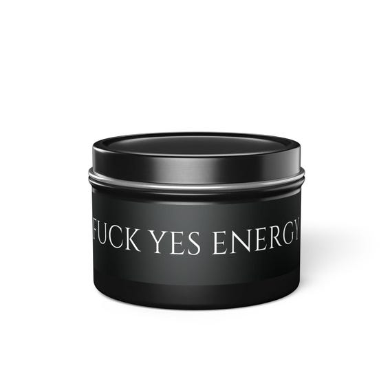 Fuck Yes Energy Candle, Aromatherapy Decor, Motivational Gift