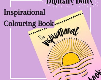 Libro para colorear inspirador, colorear para adultos, actividad consciente, frases motivadoras, colorear para adultos