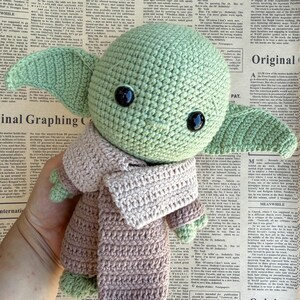 Crochet Baby Yoda | Grogu | Star Wars | Handmade Soft Toy | Knittingardenn image 2