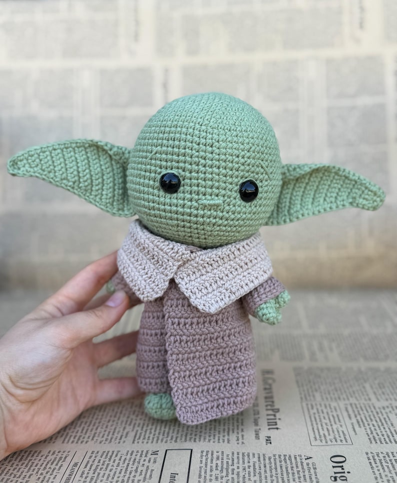Crochet Baby Yoda | Grogu | Star Wars | Handmade Soft Toy | Knittingardenn image 1
