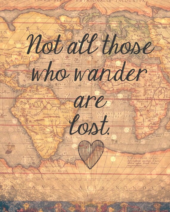 Not All Those Who Wander Are Lost Printable - Etsy Israel