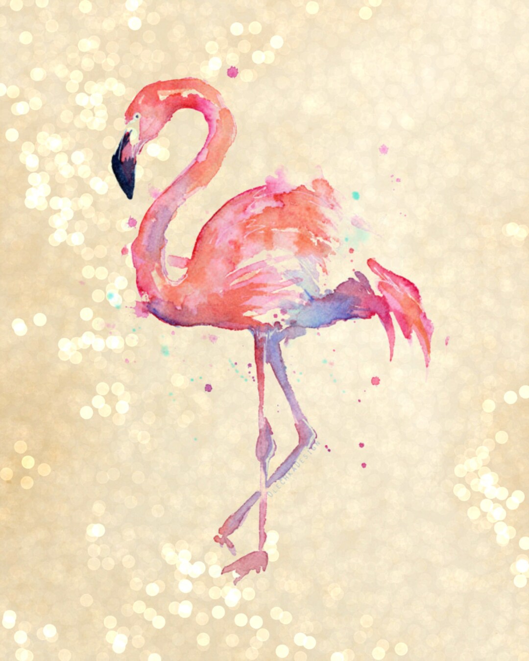 8x10 Printable Flamingo Printable - Etsy