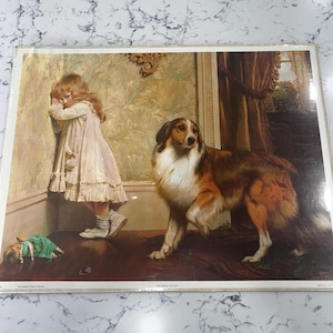 Vintage print “A special pleader” by Charles Burton Barber originally from 1893 and printed in 1980s