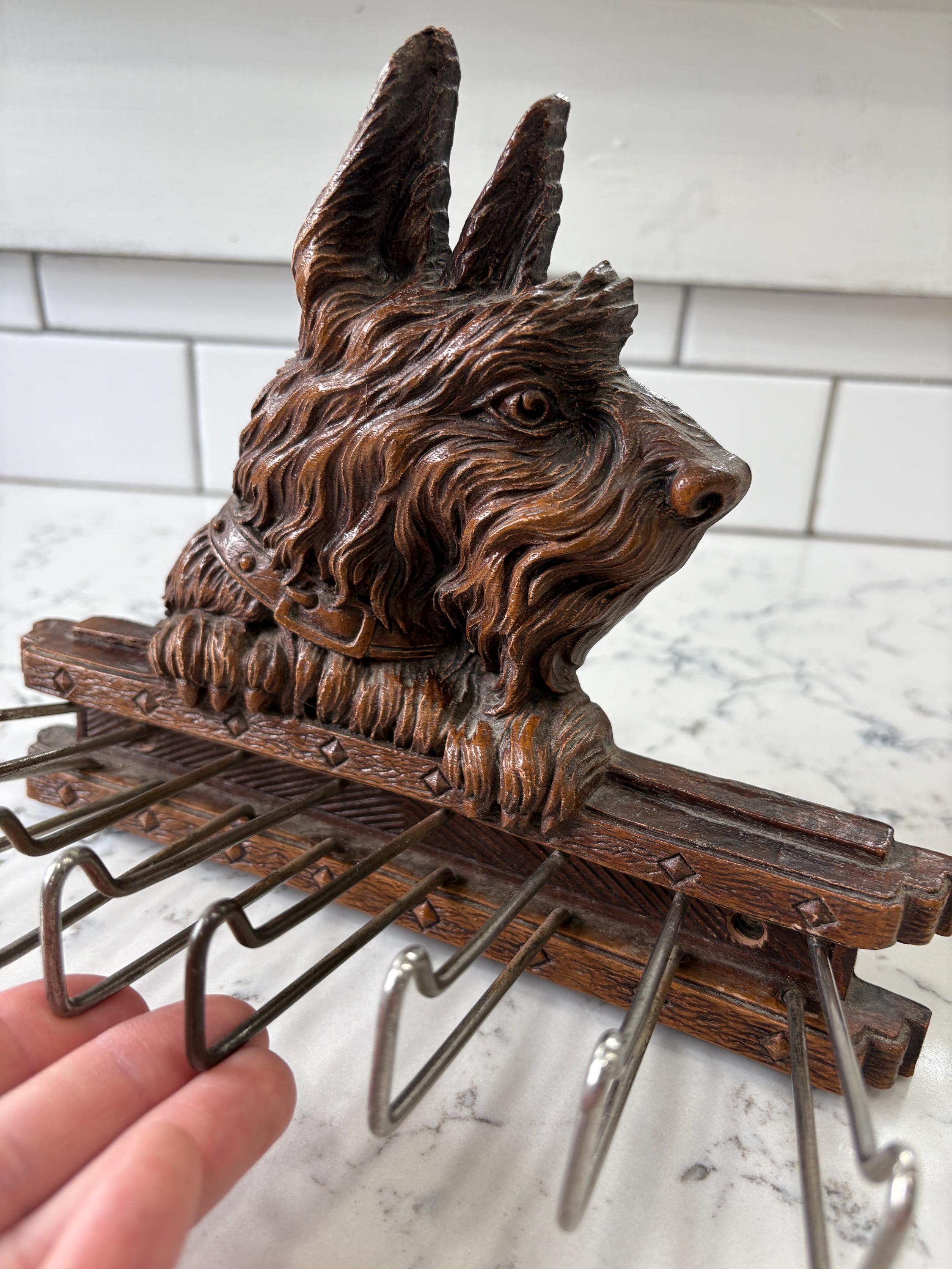 Pince Cravate Vintage Scotty Dog (chien écossais) - Occasion - Style Rétro AKC CKC HKC