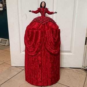 lady gaga abracadabra red dress LA MAISON GAGA  FASHION CREDITS: 'ABRACADABRA' M/V