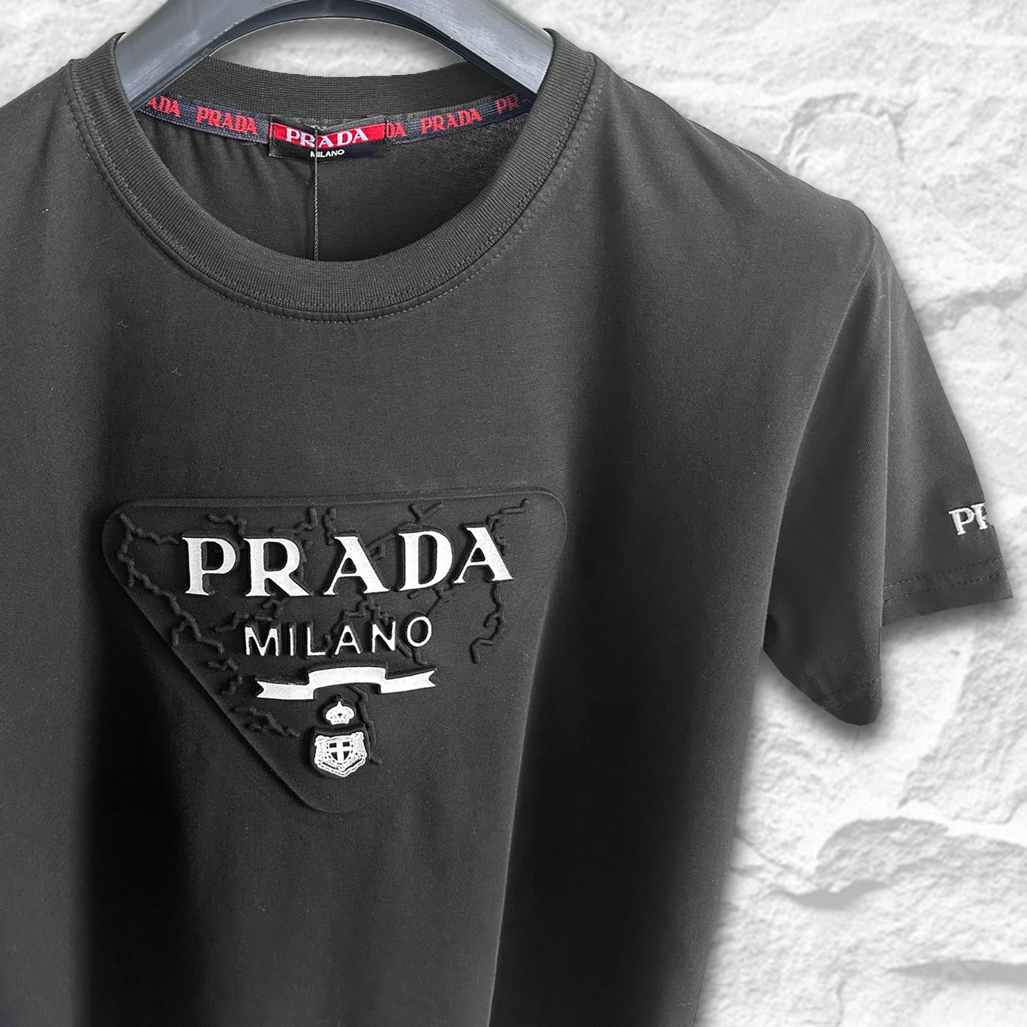 トップス vintage made in ITALY PRADA shirt el Vintage Prada Shirt - Etsy