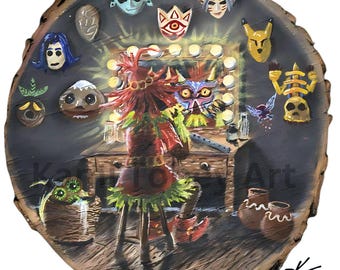 Lost in the Woods Skull Kid Art Print