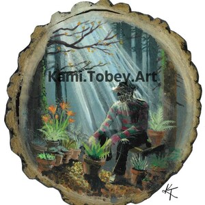 Freddy in the Forest Art Print