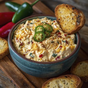 Pickled Jalapeño Pimento Cheese Dip – Viral Recipe, Southern Cheese Dip, Spicy Party Appetizer, Foodie Gift, Digital Recipe, Party Dip