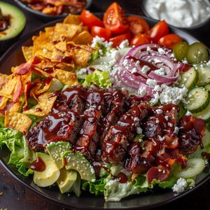 Sałatka BBQ Bacon Burger, Przepis, Wydrukuj przepis, Pobierz przepis w formacie PDF, Przepis na sałatkę, Wydrukuj przepis, Książka kucharska w formacie PDF