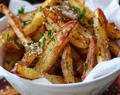 Garlic Fries, Recipe, Recipe Print Out, Recipe Download PDF, Side Dish Recipe, Printable Recipe, Cookbook PDF