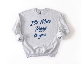 Quiet Piggy Feminist Sweatshirt Women’s Empowerment Pullover Sassy Gift Cozy Retro Crewneck Social Justice