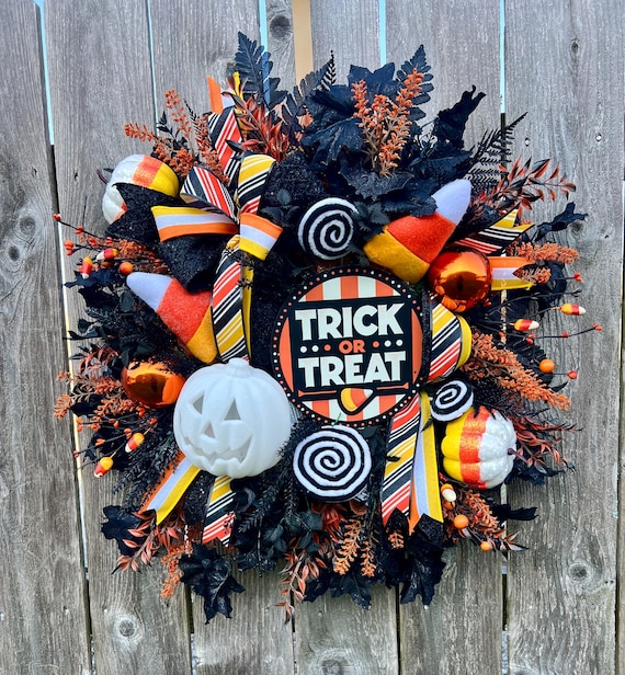 ハロウィン リース Trick or Treat ハロウィンリース 30センチ