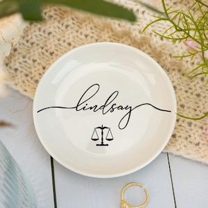 Lawyer Jewelry Dish,Scale Of Justice Trinket Dish,Jewelry Dish For Law Graduate,Law School Gifts For Her,Law Student Gift,Lawyer Ring Tray