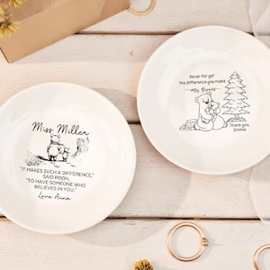 Never Forget The Difference You Have Made,Personalized Happy Retirement Jewelry Tray,Retirement Ring Dish,Retired Gifts,Teacher Appreciation