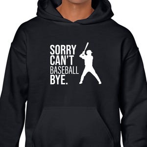 Przepraszam, nie mogę baseballu, bluza z kapturem, zabawny, świński, gracz, stickball, sport, dorośli, dzieci, dopasowany, mężczyźni, kobiety, prezent urodzinowy, unisex, top