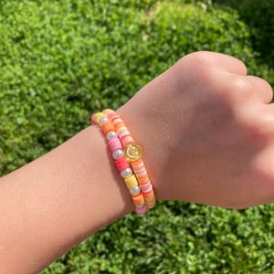 Summer smiley face bracelet