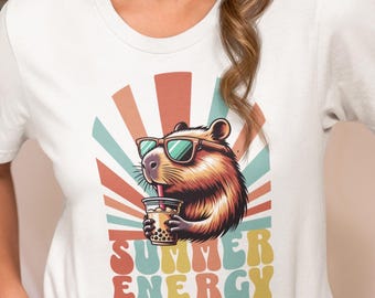 Funny Capybara T-Shirt: Chill Rodent Graphic Tee