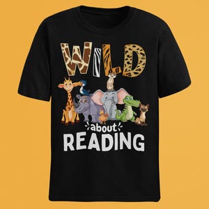Wild about Reading Herunterladbare png, Bibliothekar png, Safari Lehrer png, Dschungel Druck, Schulnote png, Liebe Lesen Geschenk