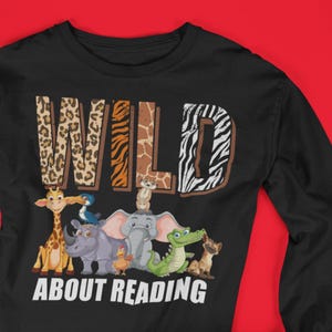 Wild about Reading Herunterladbare png, Bibliothekar png, Safari Lehrer png, Dschungel Druck, Schulnote png, Liebe Lesen Geschenk