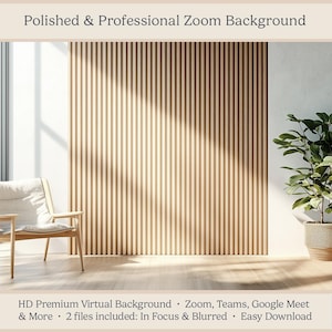 Realistic Office Background Minimalist Zoom Meeting Backdrop Sleek Virtual Teams Video Background Executive Google Meet Window Blurred Also