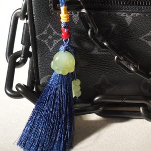 Jade Charm Natural Jade Bag Charm Jade Pendant Phone Pendant Gift Phone Charm Strap Cat Bag Charm