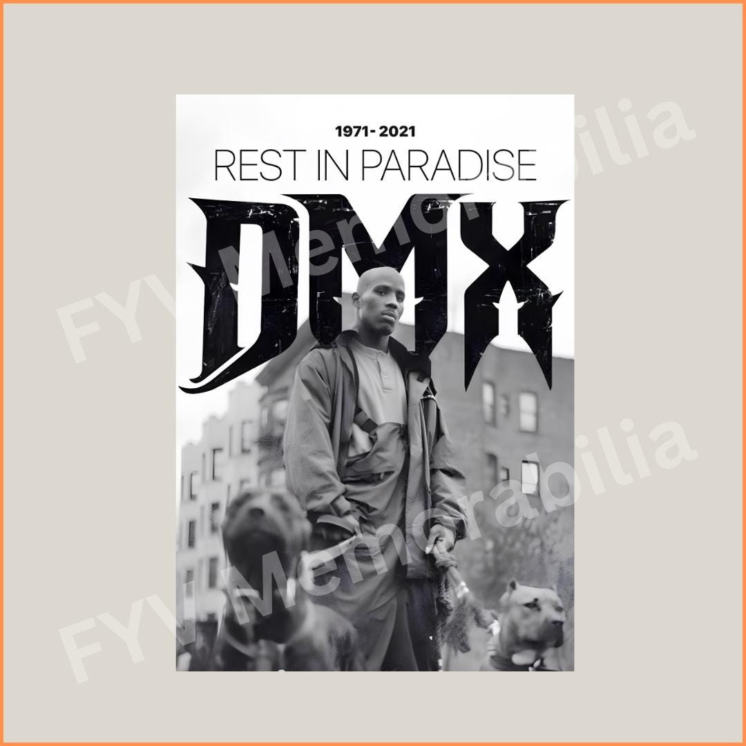 DMX Rapper Hip Hop Wall-art, Wall Print, Album Art, Custom Music Artist ...