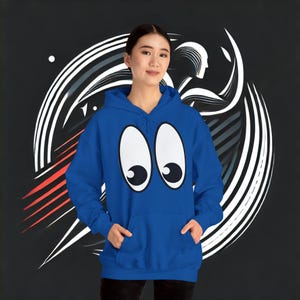 Chill Vibe Hoodie: Lustiges Augendesign, Unisex-Sweatshirt, entspannter Stil, Geschenk für Freunde, kuschelige Freizeitkleidung