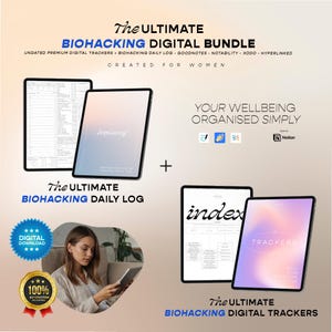 Biohacking Health & Wellness Tracker and Daily Log 2026: 37 Minimalist Templates (Digital Download)