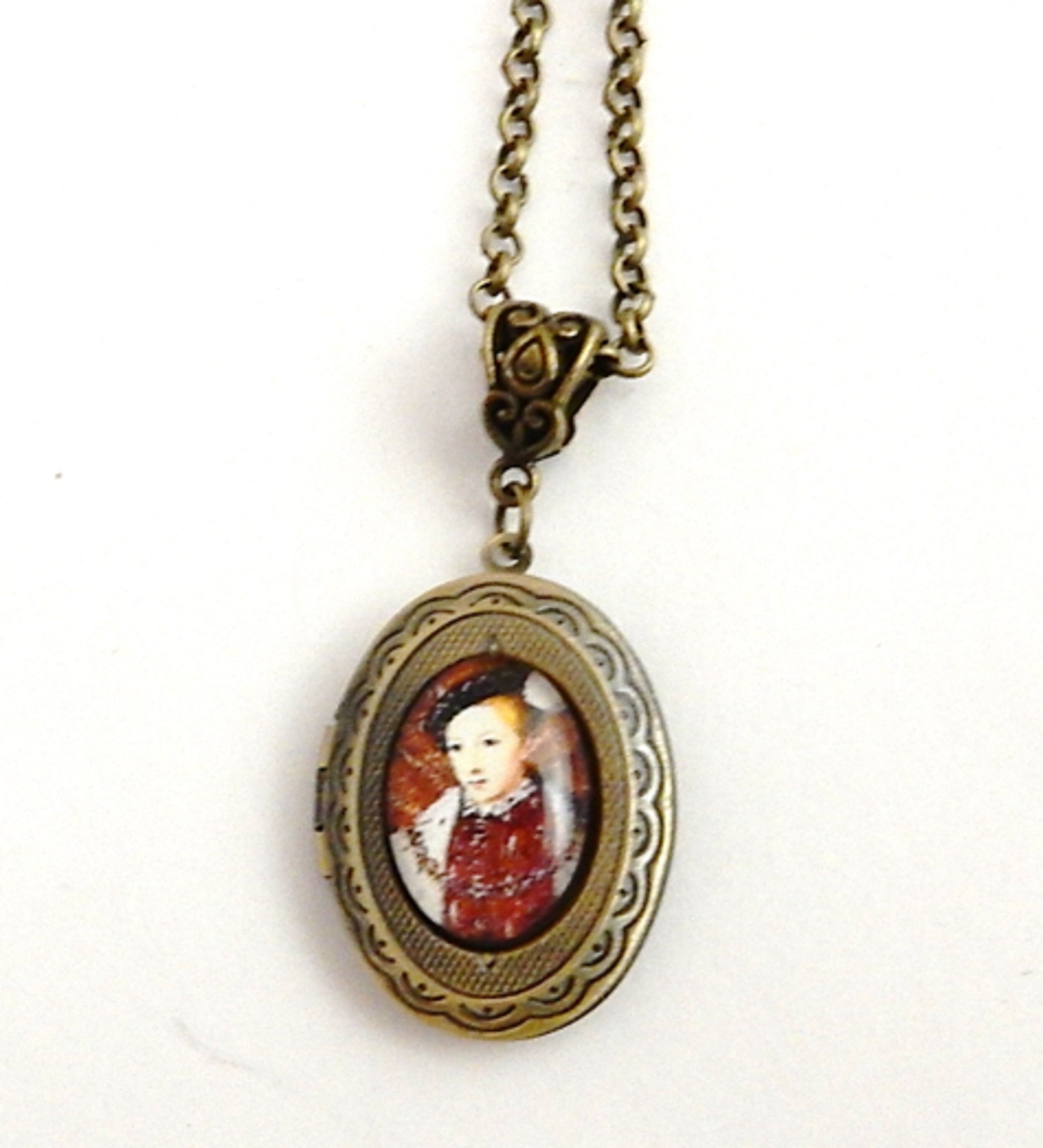 Edward VI Locket Necklace King of England Historical Etsy UK