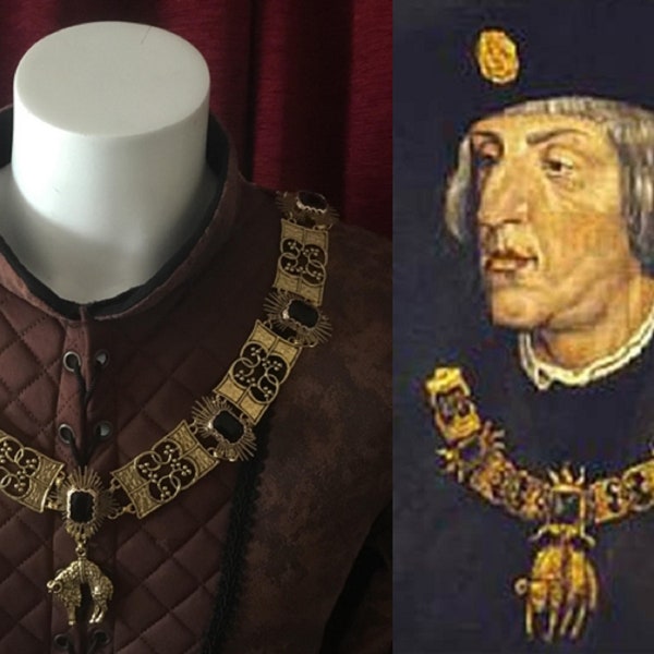Maximilian 1 Chain of Office replica - Livery Collar - Archduke of Austria, German king, Holy Roman emperor  Hapsburg Empire - Golden Fleece