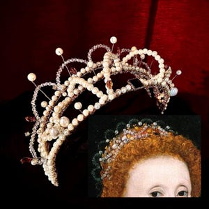 Elizabeth I Tiara Replica: Darnley Portrait, Tudor Queen Crown - Etsy