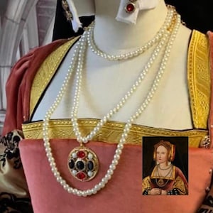 Katherine of Aragon Necklace Set: Tudor Queen Replica Jewellery