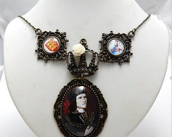 King Richard III Necklace: Medieval Crown, Plantagenet Jewelry