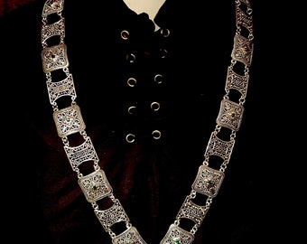 Scottish Thistle medieval Chain of Office - Livery Collar - LARP - legend - Scotland - James 1st - King reenactment - Heraldic jewellery
