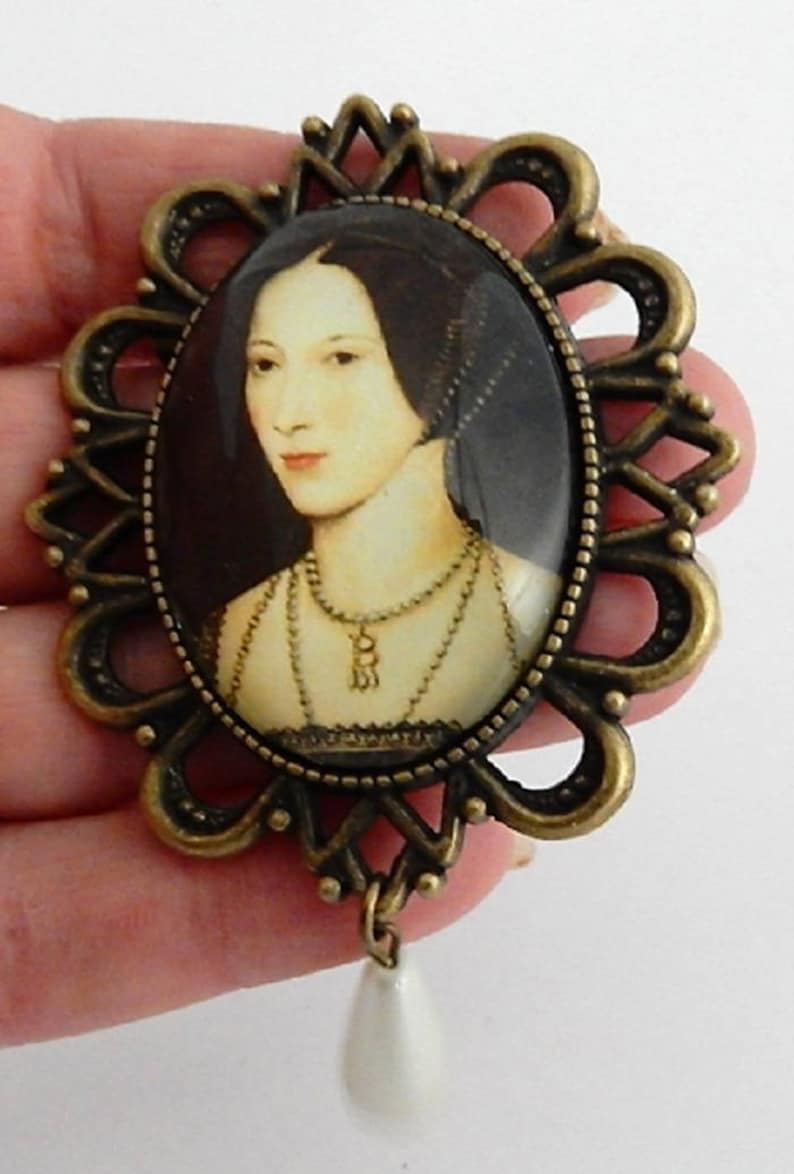 Anne Boleyn brooch necklace Queen of England historical Etsy
