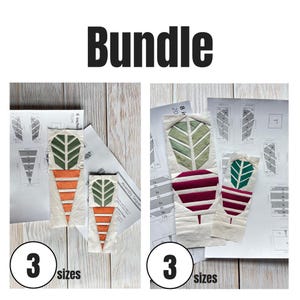 バンドル野菜（ニンジン、ビート）ペーパーピースキルトブロックパターンPDF、6インチ、8インチ、10インチ