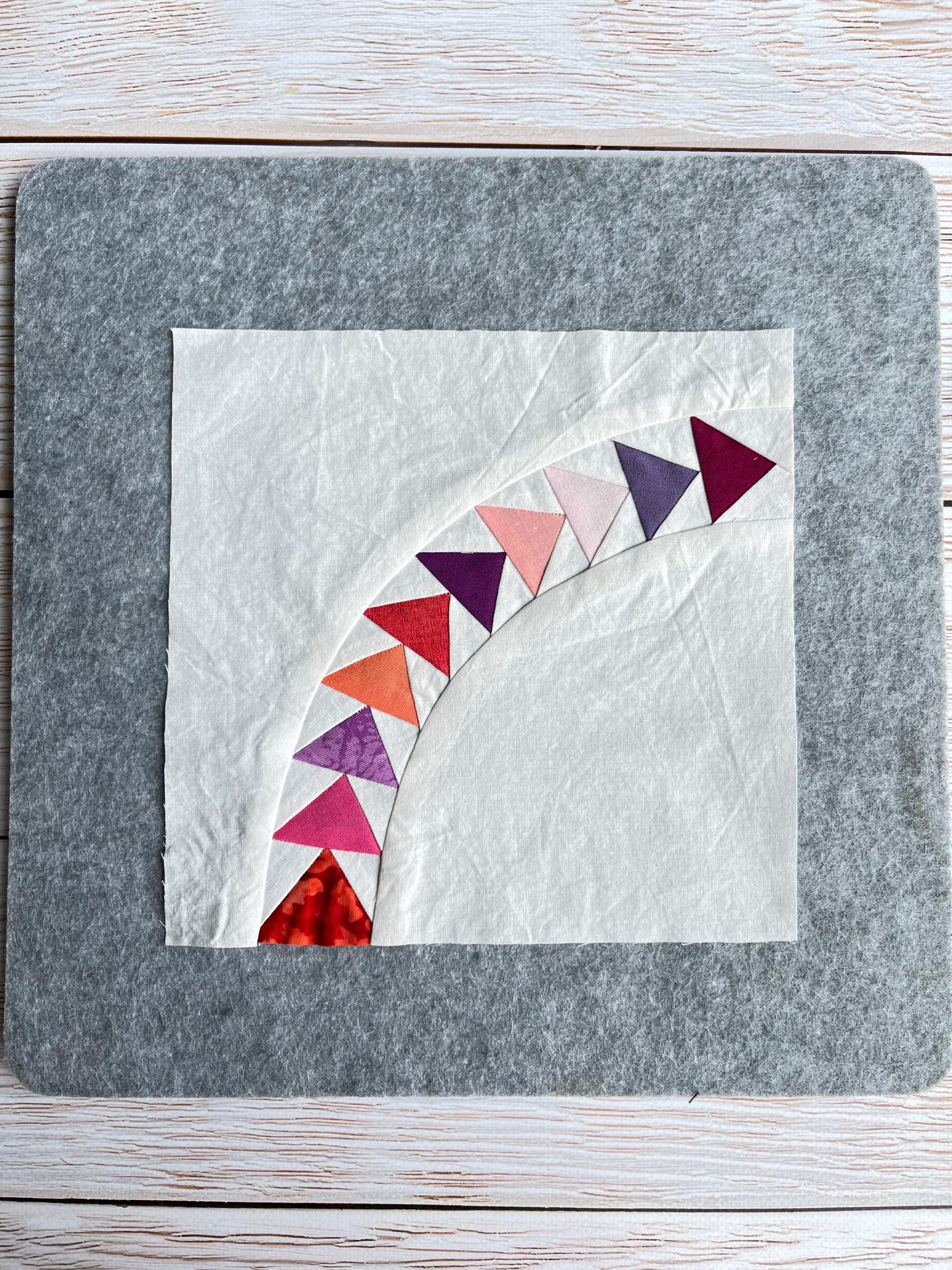 Flying Geese Circle Quilt Block Pattern, FPP PDF, 4 Sizes - Etsy