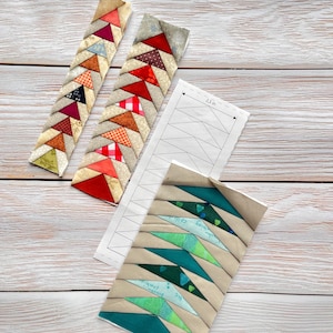 Complete Flying Geese FPP PDF Toolkit with 4 Precision Sizes for Modern Quilts