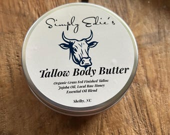 Grass Fed and Finished Tallow Body Butter