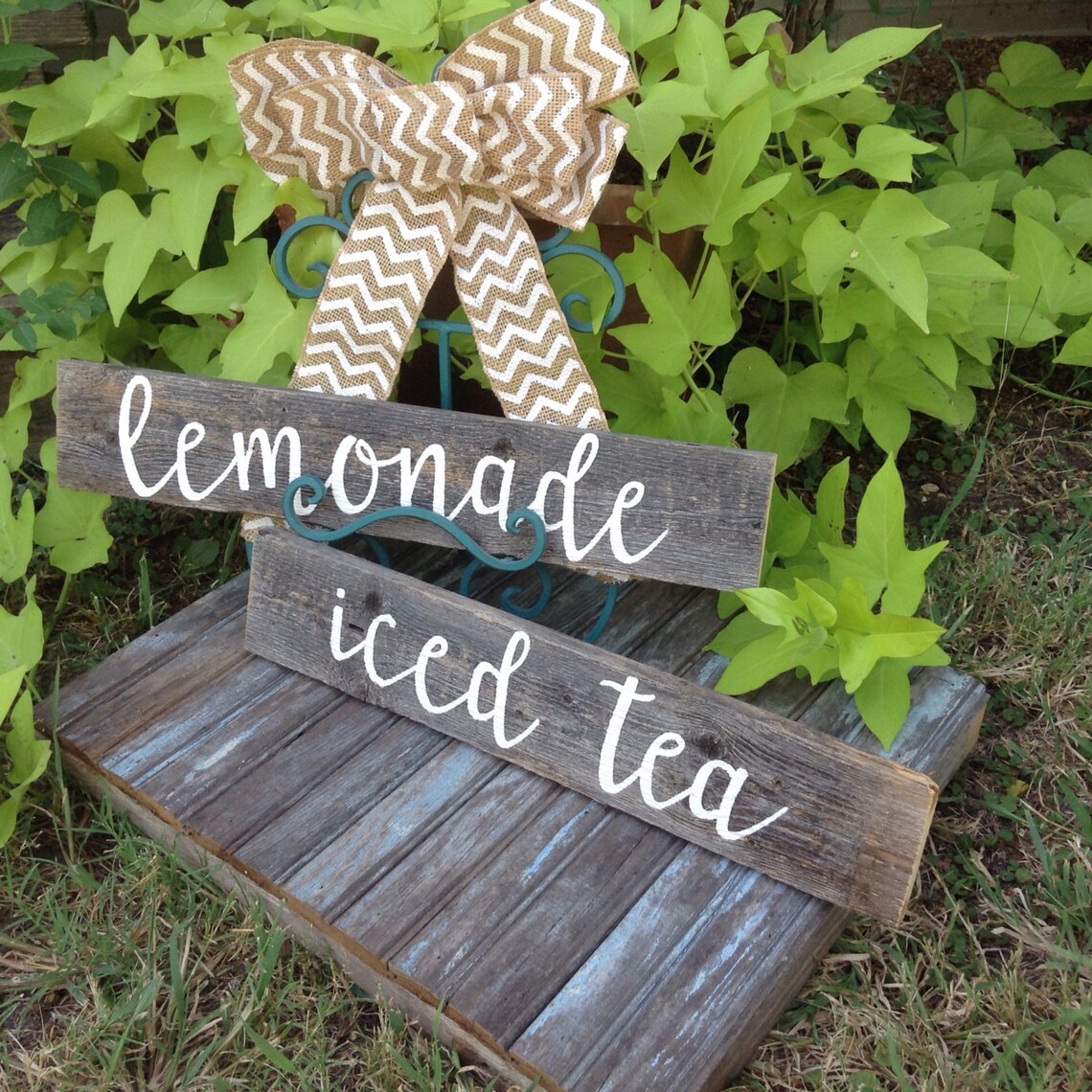 Party Drink Sign / Tea Sign / Lemonade Sign / Iced Tea Sign / Etsy