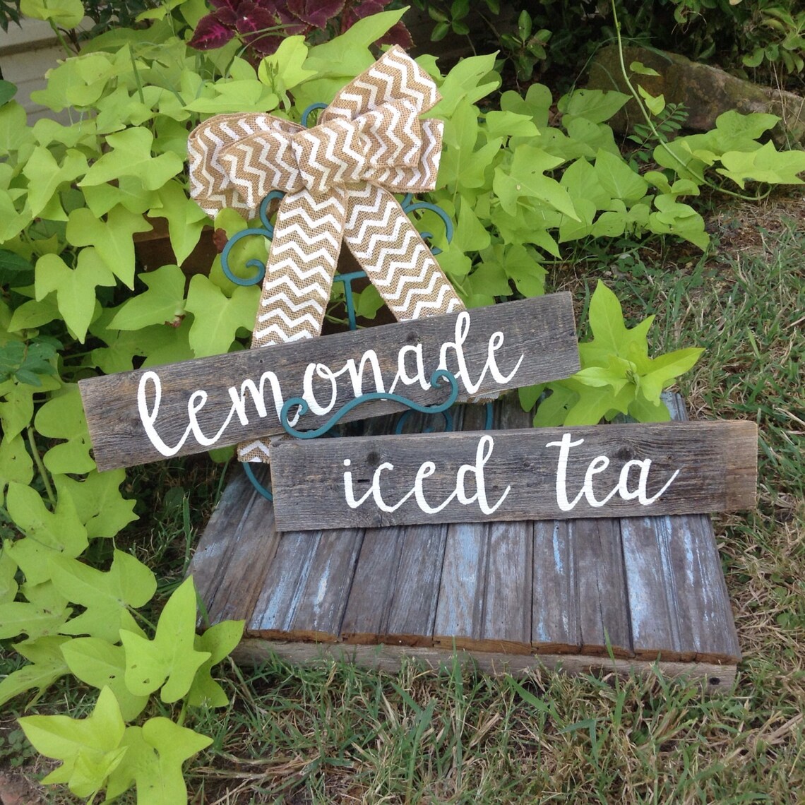 Party Drink Sign / Tea Sign / Lemonade Sign / Iced Tea Sign / Etsy