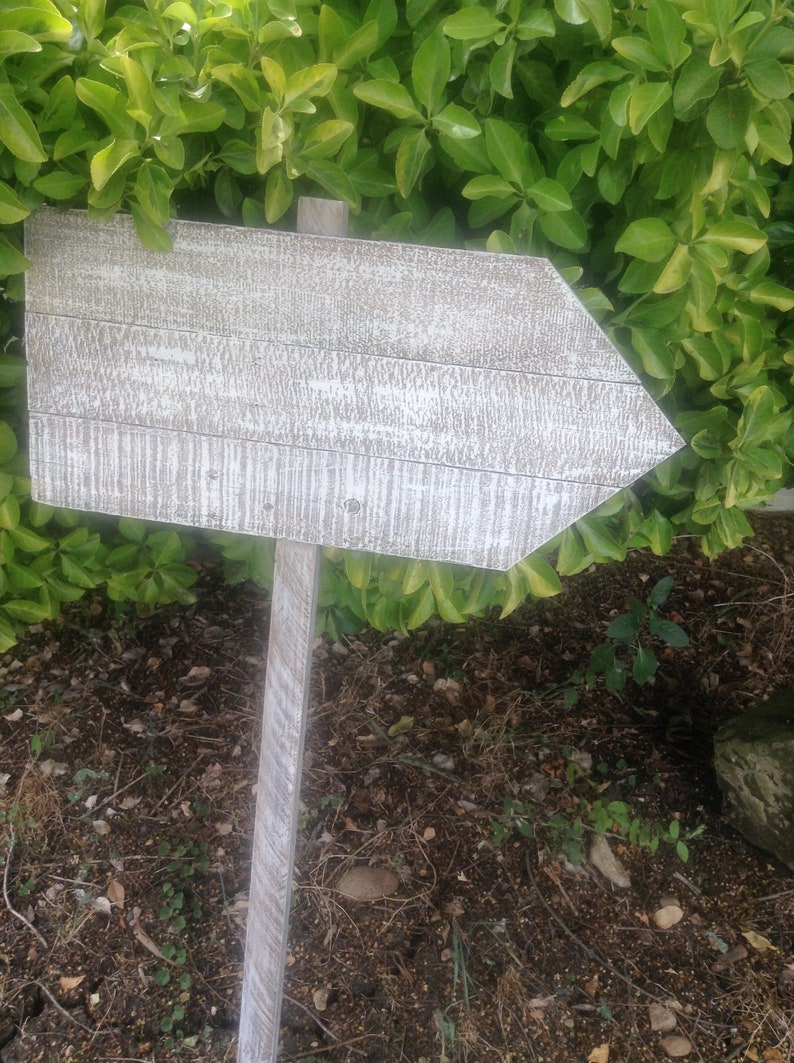 Blank Yard Sign / DIY Sign / White Washed Wood Sign / Blank Etsy